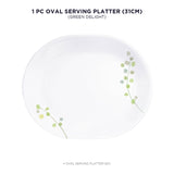 Corelle Livingware Green Delight 1 Pcs Oval Serving Platter (31cm)