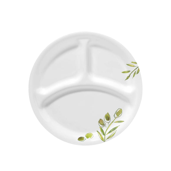 Corelle Livingware Plus Olive Garden 26cm Divided Dish Dinner Plate