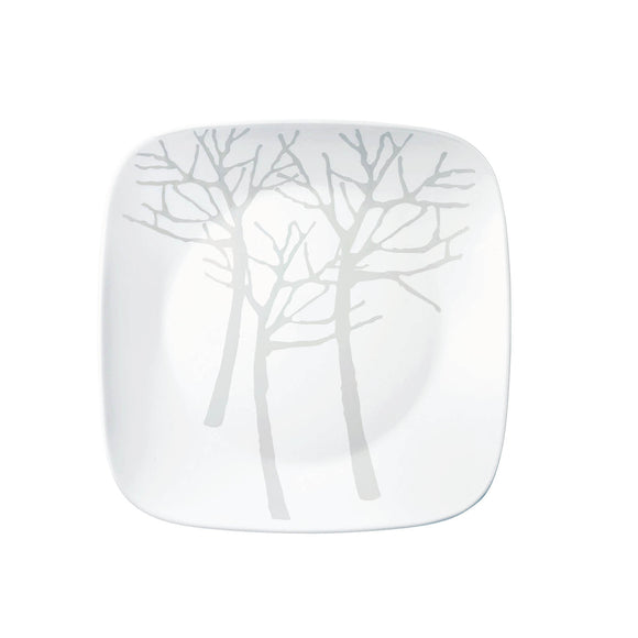 Corelle Square Round Gold Collection Frost Square Round Dinner Plate