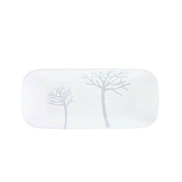 Corelle Square Round Gold Collection Frost Square Round Fish Plate