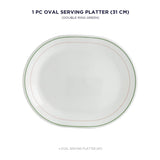 Corelle Livingware Double Ring Green 12.25 /31cm Serving Platter
