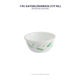 Corelle Asia Round Dancing Leaves 1 Pcs Katori/Ramekin (177ml)