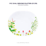 Corelle Asia Provence Garden 1 Pcs Oval Serving Platter (31cm)