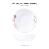 Corelle Asia Round Violet Mist 1 Pcs Dessert Bowl (296ml)