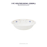 Corelle Asia Round Blooming Blue 1 Pcs Dessert Bowl (296ml)