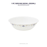 Corelle Asia Round Blooming Blue 1 Pcs Serving Bowl (950ml)