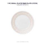 Corelle Asia Round Golden Infinity 1 Pcs Small Plate (17cm)