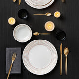 Corelle Asia Round Golden Infinity 1 Pcs Medium Plate (8.5'')