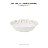 Corelle Asia Round Golden Infinity 1 Pcs Dessert Bowl (296ml)