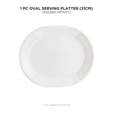 Corelle Asia Collection Gold Series Golden Infinity 12.25 /31cm Serving Platter