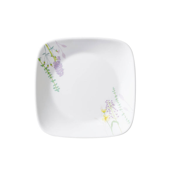 Corelle Asia Square Round Blooms 1 Pcs Small Plate (6.5'')