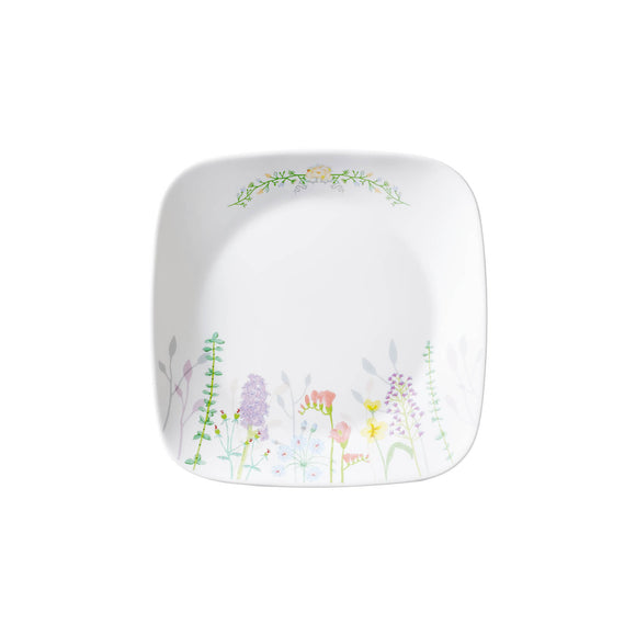 Corelle Asia Square Round Blooms 1 Pcs Medium Plate (22.9cm)