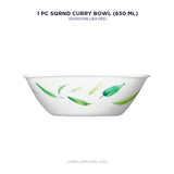 Corelle Asia Square Round Dancing Leaves 1 Pcs Curry Bowl (650ml)