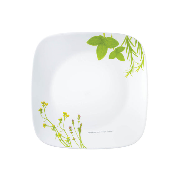 Corelle Asia Square Round European Herbs 1 Pcs Dinner Plate (26.7cm)