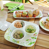 Corelle Asia Square Round Provence Garden 1 Pcs Medium Plate (22.9cm)