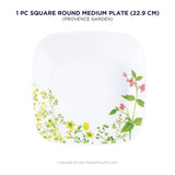 Corelle Asia Square Round Provence Garden 1 Pcs Medium Plate (22.9cm)