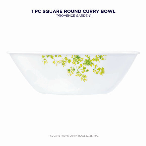 Corelle Asia Collection Provence Garden Square Round Curry Bowl