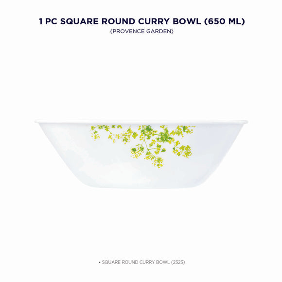 Corelle Asia Square Round Provence Garden 1 Pcs Curry Bowl (650ml)