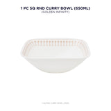 Corelle Square Round Gold Collection Golden Infinity Square Round 23oz Bowl