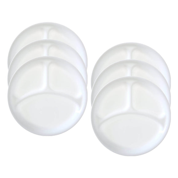 CORELLE Glass Divided Dish - 6 Pieces, Multicolor