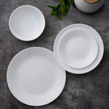 Corelle Winter Frost White Lightweight & Durable Vitrelle Glass Round Shaped 26 cm Dinner Plate - Pack of 6