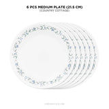 Corelle Livingware Country Cottage 21cm Medium Plate  - Pack of 6