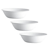 Corelle Livingware Winter Frost White 950 ml Serving Bowl  Pack of 3