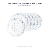 Corelle Livingware Provincial Blue 17 cm Small Plate  Pack Of 6