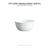 Corelle Livingware Round Winter Frost White 1 Pcs Curry/Noodle Bowl (828ml)