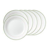 Corelle Livingware Double Ring Green 17 cm Small Plate  Pack Of 6