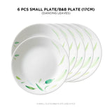 Corelle Asia Collection Dancing Leaves 17 cm Small Plate  Pack Of 6