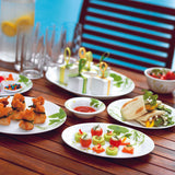 Corelle Corelle Asia Collection European Herbs 17 cm Small Plate  Pack Of 6