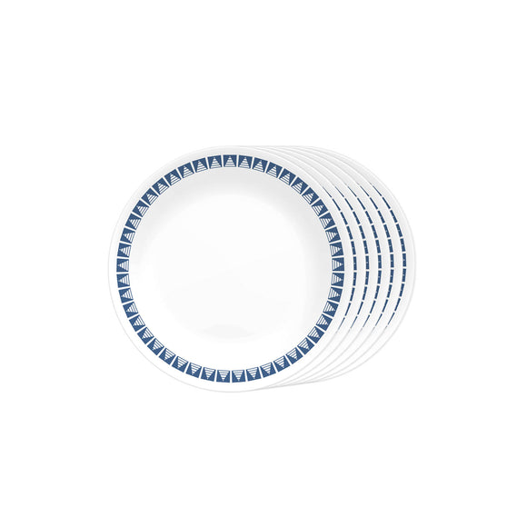 Corelle Livingware Wheeler Diamond 17 cm Small Plate  Pack of 6