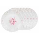 Corelle Asia Collection Gold Series Blooming Pink 22 cm Medium Plate Pack Of 6