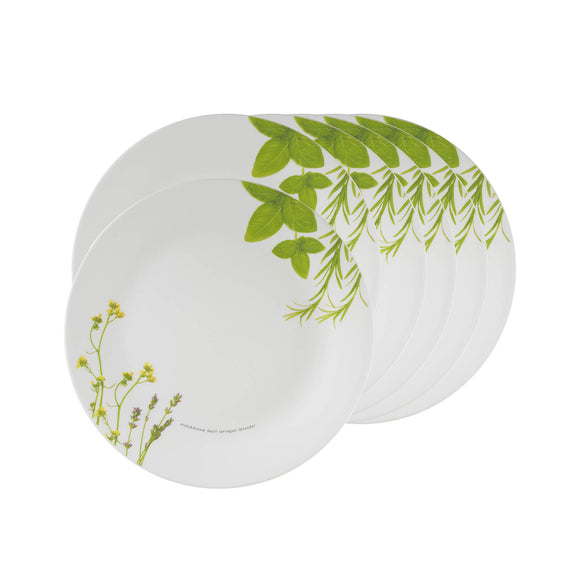 Corelle Corelle Asia Collection European Herbs 22 cm Medium Plate Pack Of 6