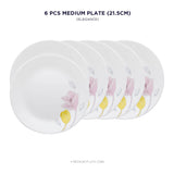 Corelle Livingware Plus Elegance 22 cm Medium Plate Pack Of 6