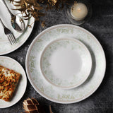 Corelle Asia Round Mint Leaves 6 Pcs Medium Plate