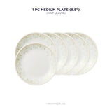 Corelle Asia Round Mint Leaves 6 Pcs Medium Plate