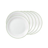 Corelle Livingware Double Ring Green 26 cm Dinner Plate  Pack Of 6