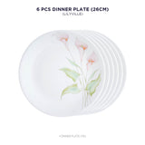 Corelle Asia Collection Lilyville Dinner Plates - Pack of 6