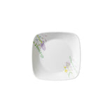 Corelle Asia Square Round Collection Blooms 17 cm Square Round Small Plate  Pack Of 6
