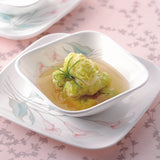 Corelle Asia Square Round Collection Lilyville 17 cm Square Round Small Plate Pack Of 6