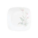 Corelle Asia Square Round Collection Lilyville 17 cm Square Round Small Plate Pack Of 6
