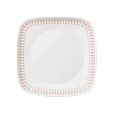 Corelle Square Round Gold Collection Golden Infinity 22.9 cm Square Round Medium Plate Pack Of 6