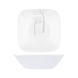 Corelle Square Round Gold Collection Frost 296 ml Square Round Dessert Bowl Pack Of 6