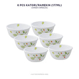 Corelle Asia Collection Green Breeze 177 ml Katori  Pack Of 6