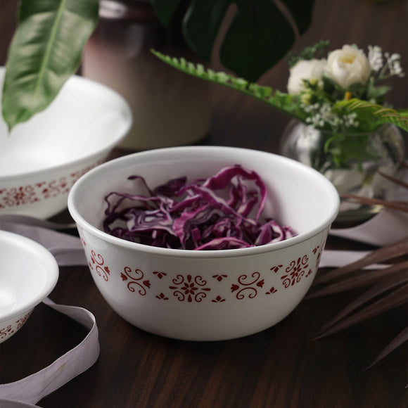 Corelle Livingware Red Trellis 177ml Katori - Pack of 6