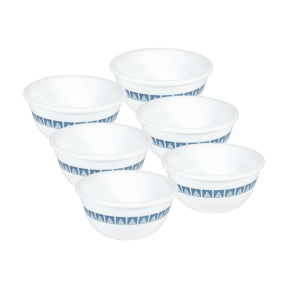 Corelle Livingware Wheeler Diamond 177 ml Katori Pack of 6