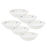 Corelle Asia Collection Gold Series Blooming Blue 296 ml Dessert Bowl Pack Of 6