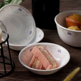 Corelle Asia Collection Gold Series Blooming Blue 296 ml Dessert Bowl Pack Of 6